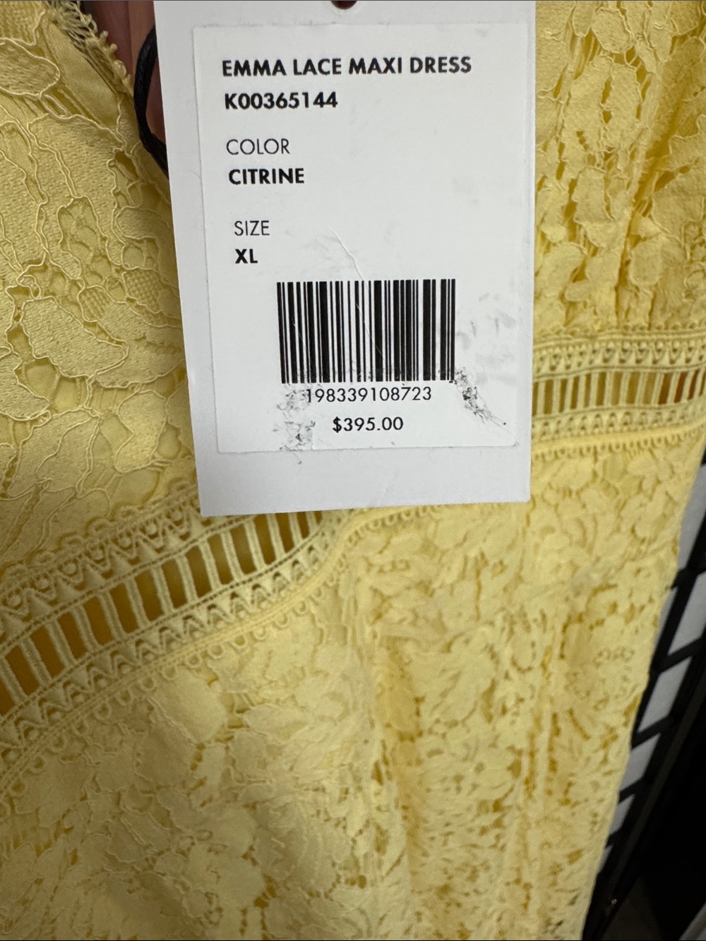 NEW GENERATION LOVE emma lace maxi dress in yellow - Picture 9 of 14